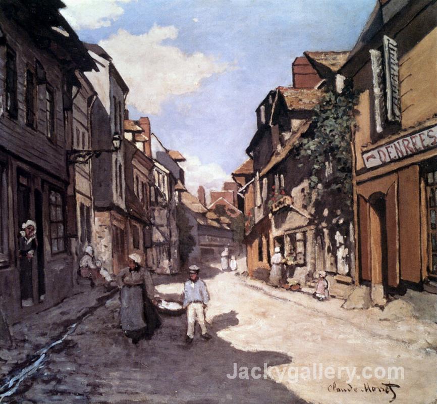 Street of the Bavolle Honfleur by Claude Monet paintings reproduction